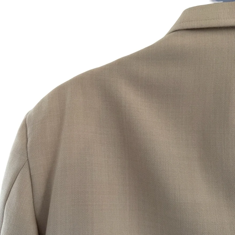 Vintage Palm Beach Blazer Mens Large Beige Wool Gold Button Classic USA 90s